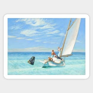 Ground Swell Oil Painting by Edward Hopper Sticker